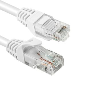 Cavo di rete Patch in CCA Cat.6E Bianco UTP 1mt